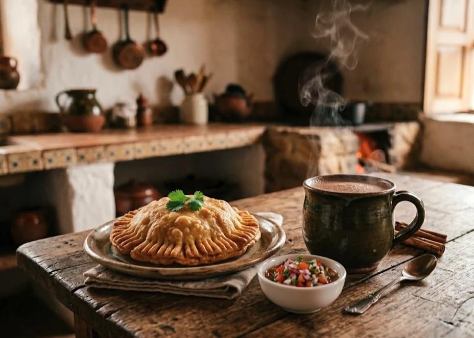 Pastel de garbanzo plato típico de Pamplona Norte de Santander.