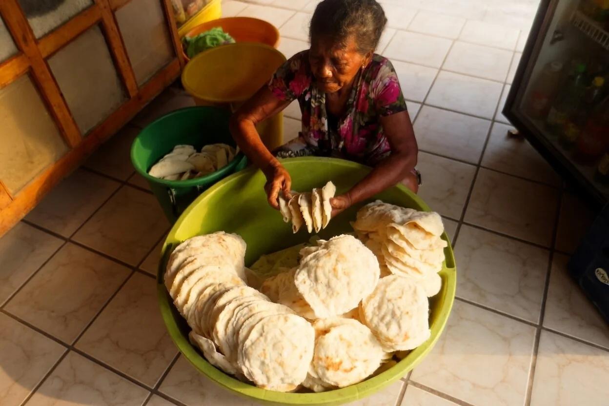 Casabe, pan plano de yuca