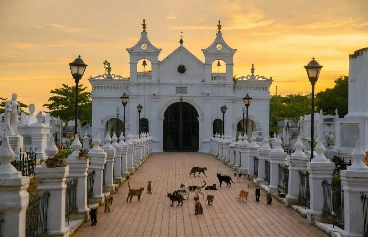 Vista colonial de Santa Cruz de Mompox