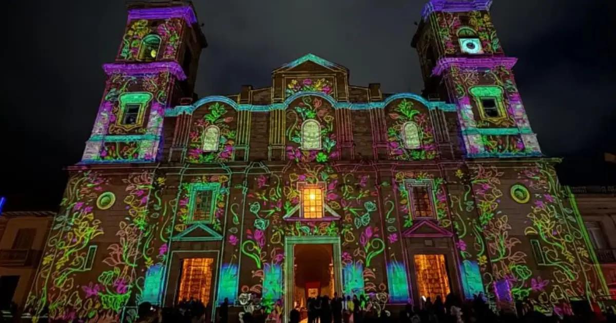 Espectáculo de "mapping" sobre la Catedral de Zipaquirá