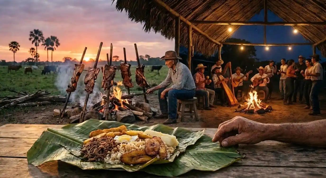 Fiambre, Mamona y Noche con arpa, cuatro y joropo