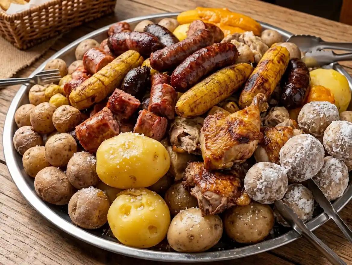 El Piquete Zipaquireño, con papas salineras